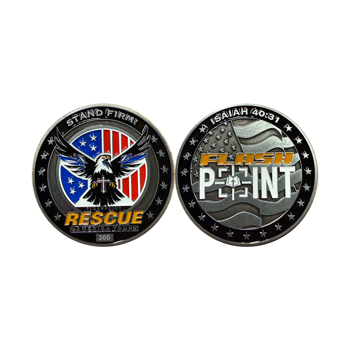 FlashPoint "Rescue America" Challenge Coin | Numbered Collectible