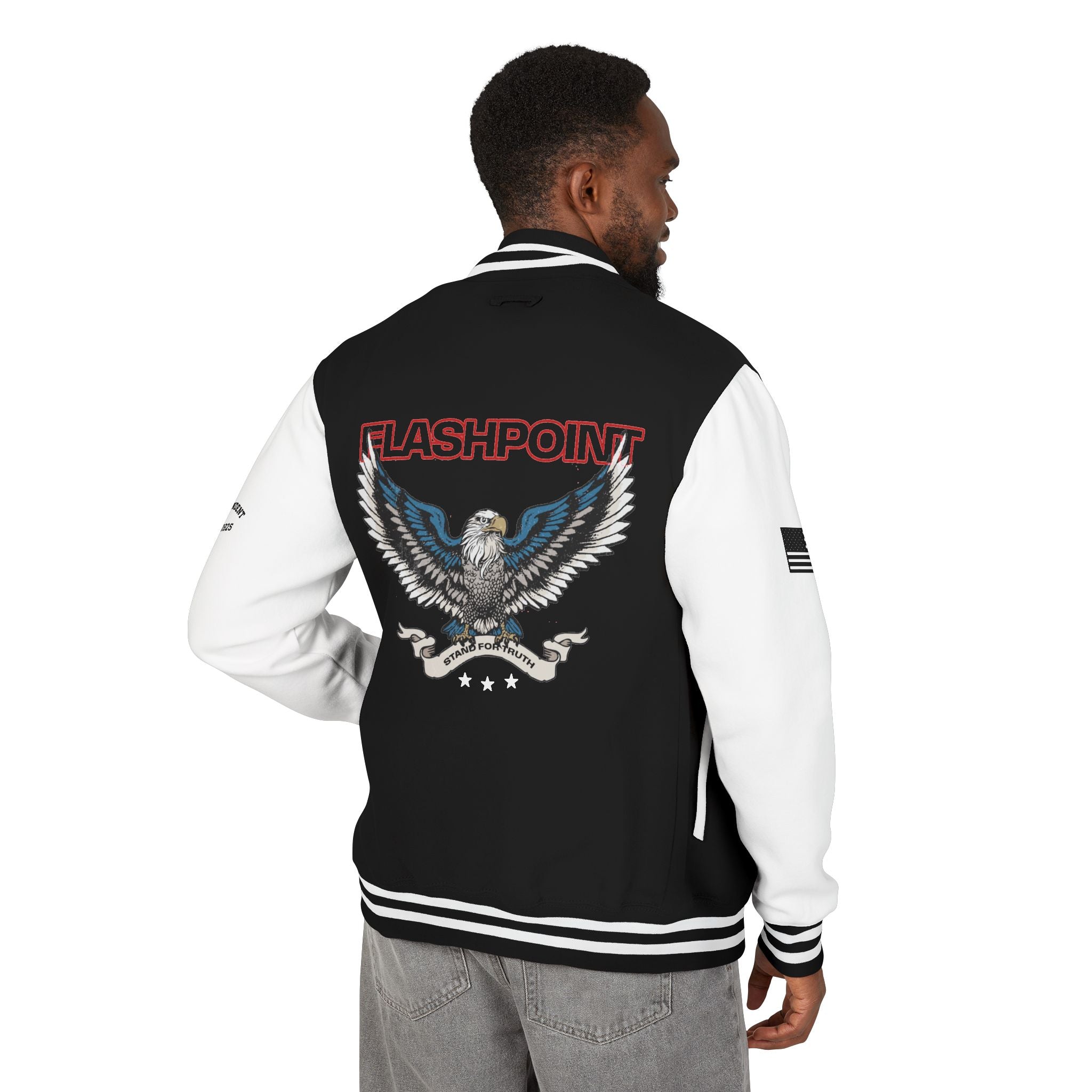 Letterman Jacket - 'Flashpoint' Eagle Varsity Jacket