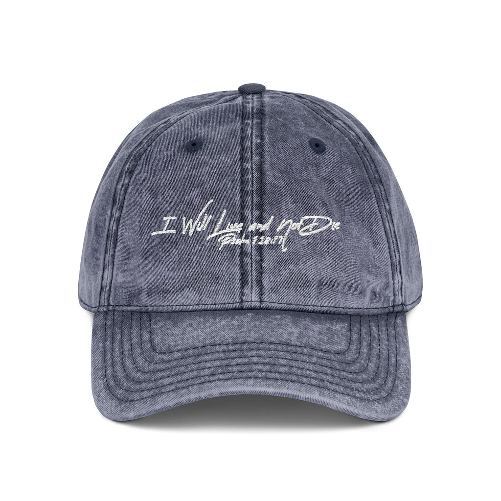 Psalm 118:17 Vintage Hat