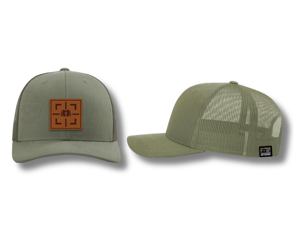 FlashPoint Leather Logo Trucker Hat