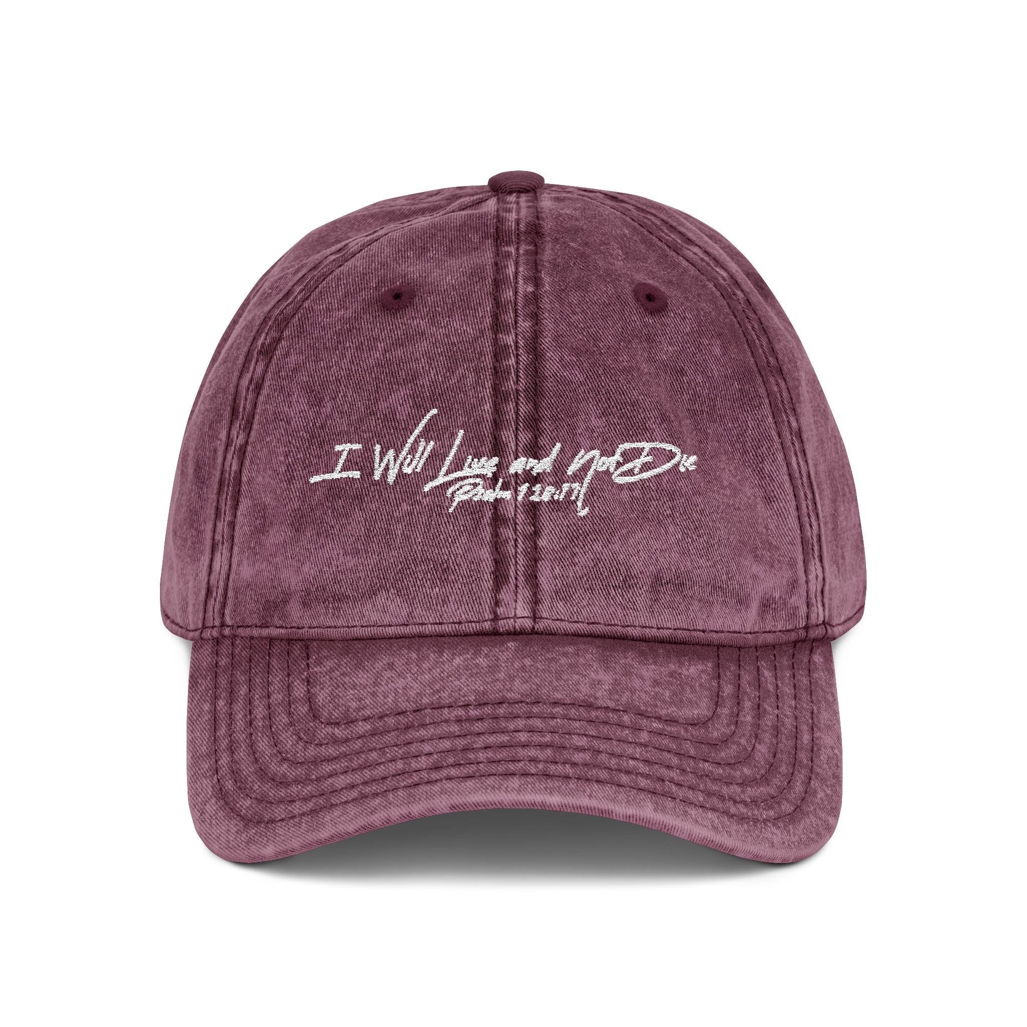 Psalm 118:17 Vintage Hat