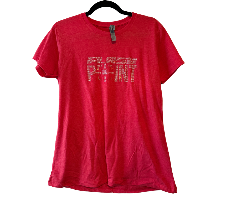 FlashPoint Rhinestone Heather Red Shirt