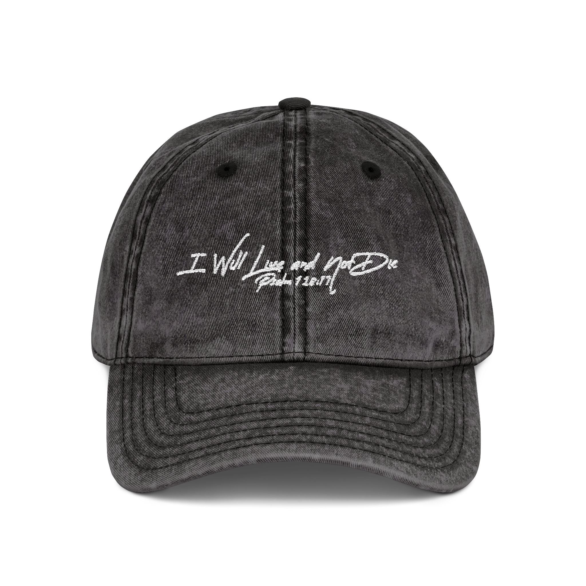 Psalm 118:17 Vintage Hat