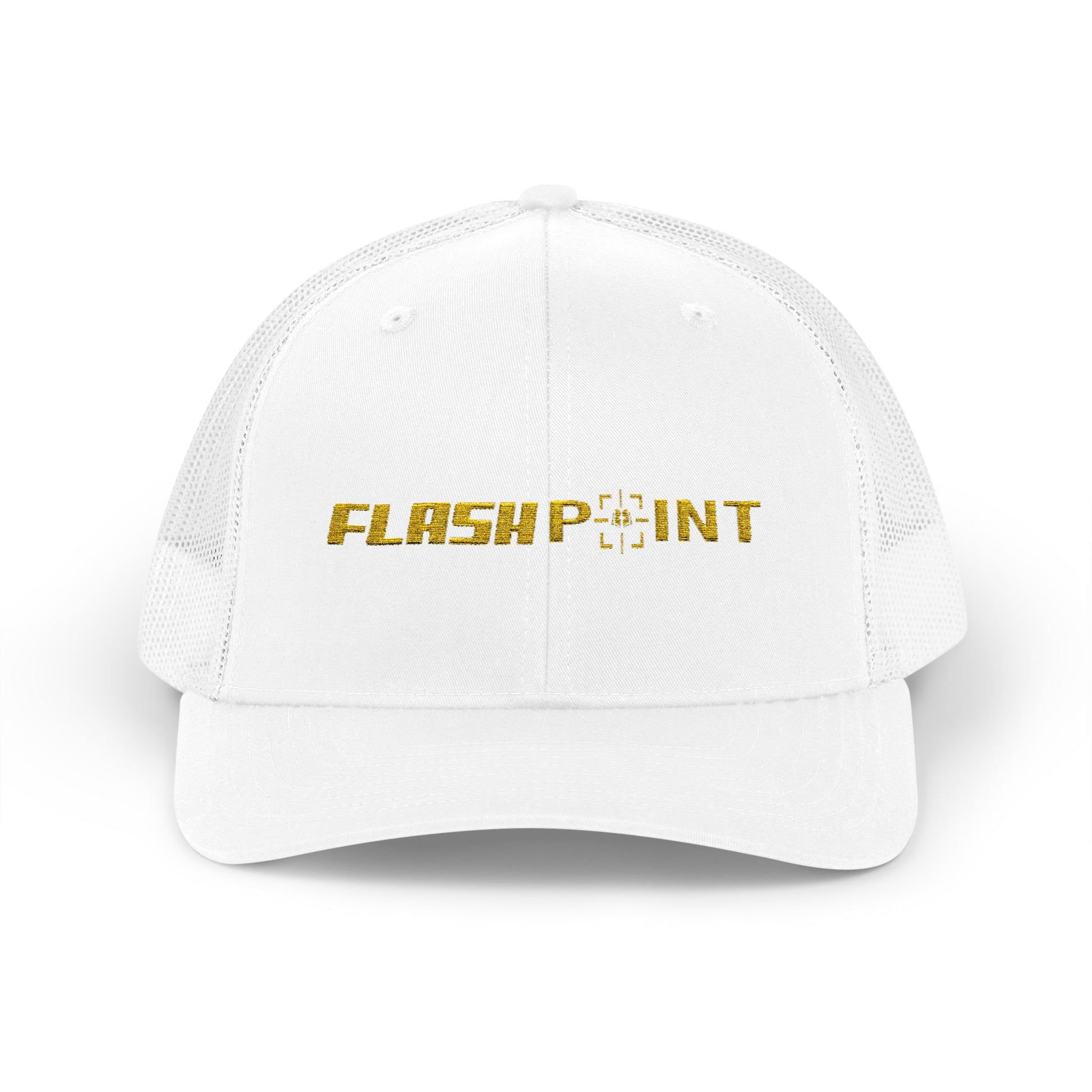 FlashPoint Logo White Trucker Cap