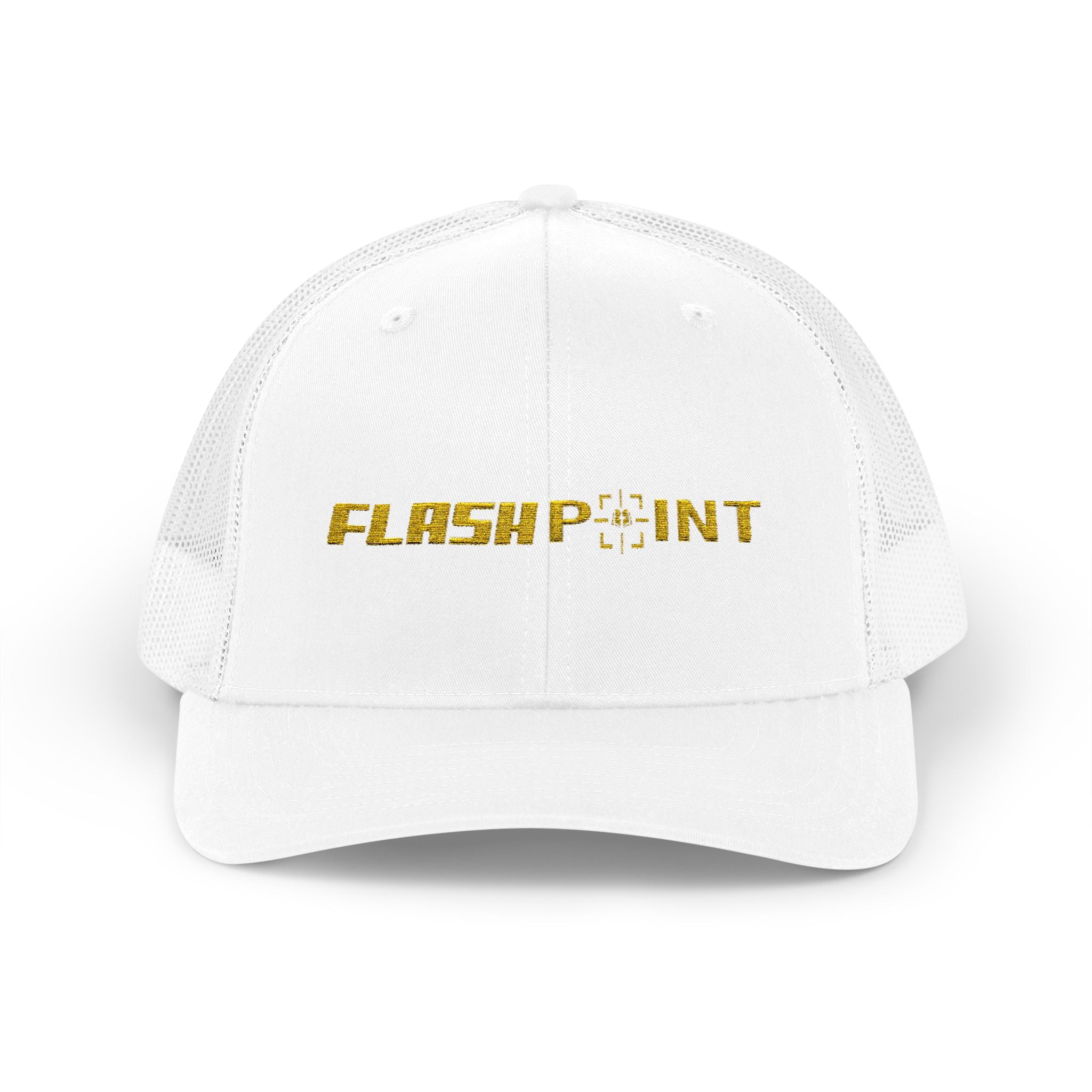 FlashPoint Logo White Trucker Cap