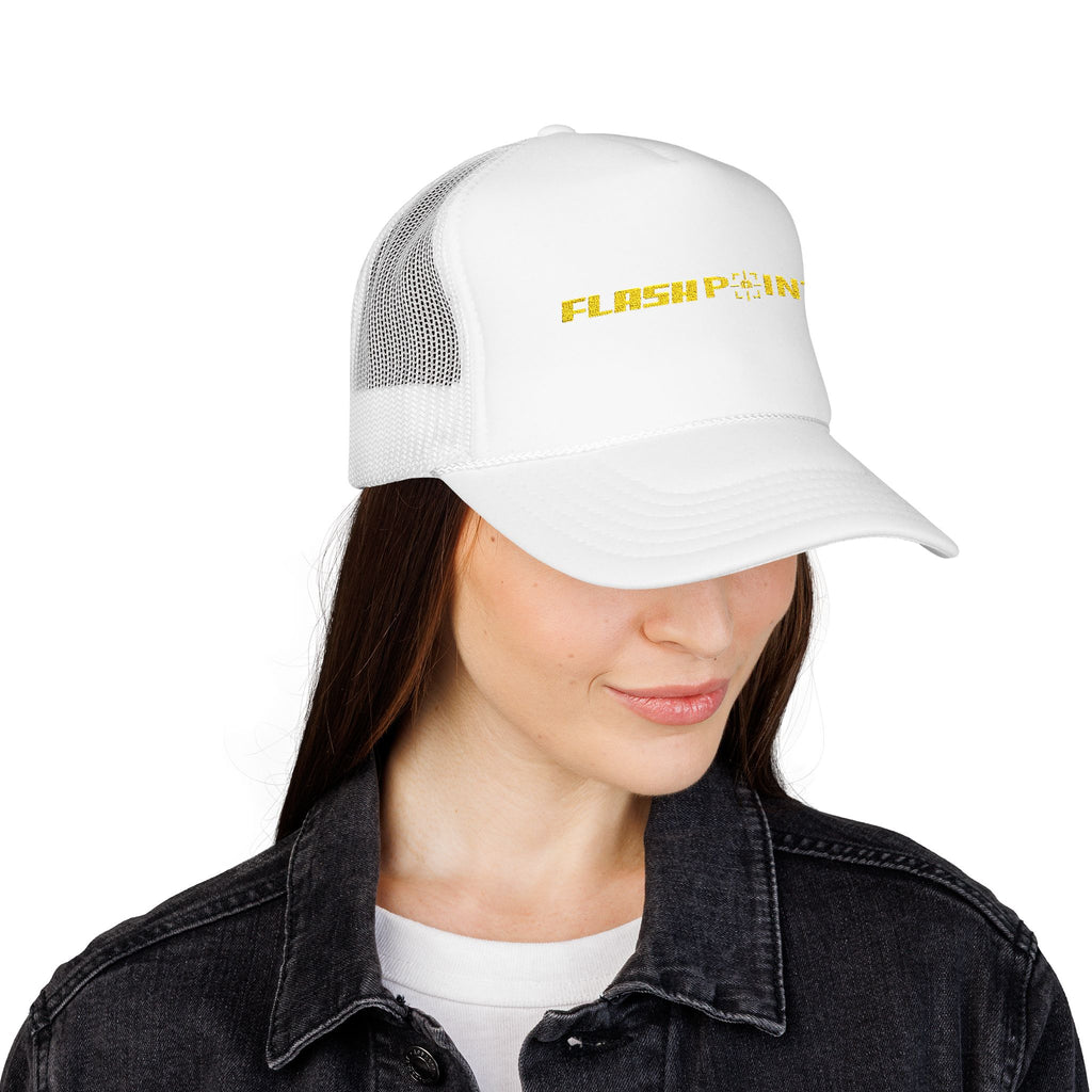 Flashpoint Foam Trucker Hat - Gold/White