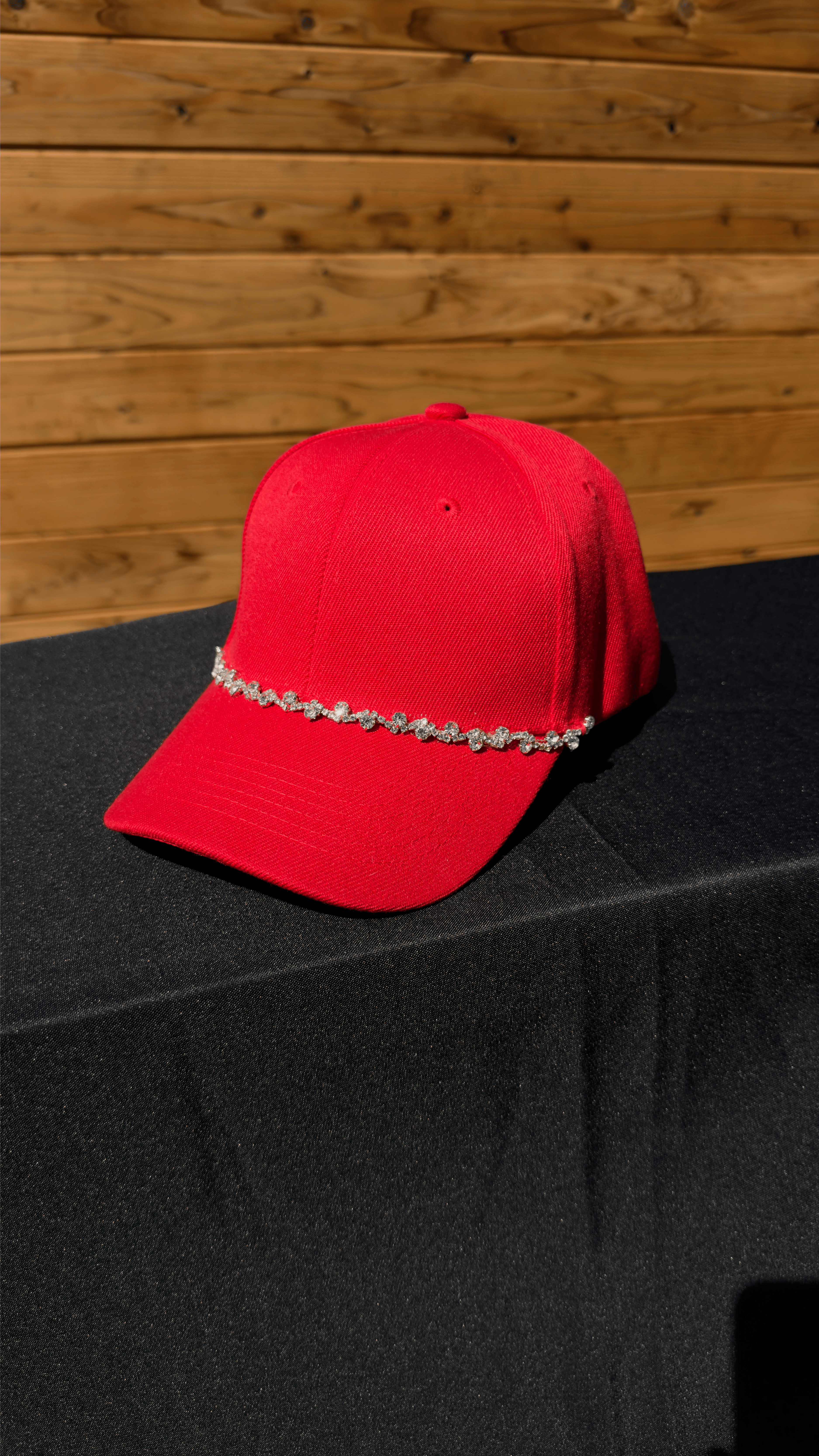 Red Bling Hat - Handmade by Teri